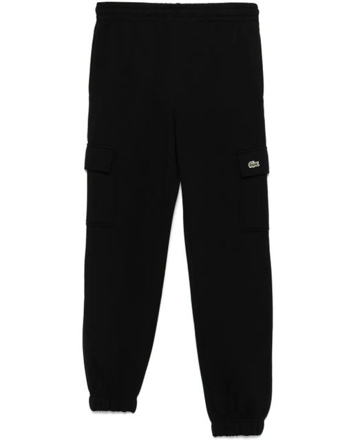 Lacoste Black Cargo Track Trousers for men