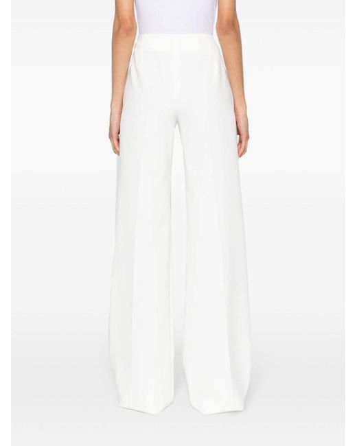 Pantalones de vestir anchos Ermanno Scervino de color White