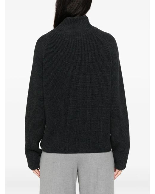 Marc O' Polo Black Funnel-Neck Sweater