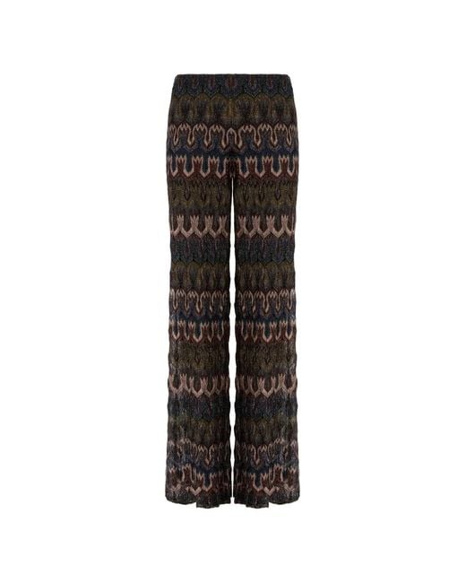 Missoni Black Patterned Trousers