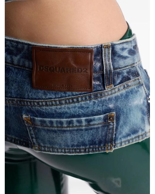 DSquared² Blue Iced Wash Hot Denim Mini Skirt
