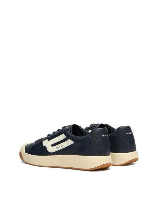 Bally Blue Competition Leather Sneakers for men