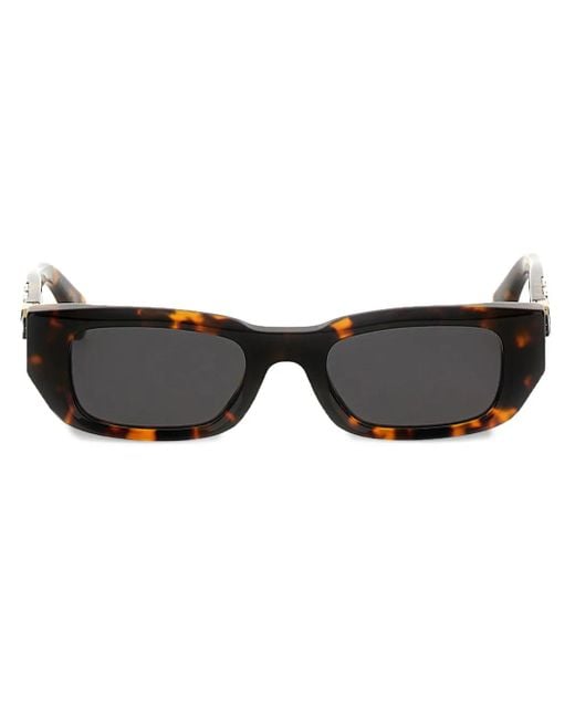 Off-White c/o Virgil Abloh Gray Off- Fillmore Rectangle-Frame Sunglasses