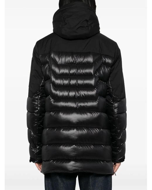 Boss Gefütterter Mantel Mit Logo-Patch in Blue für Herren