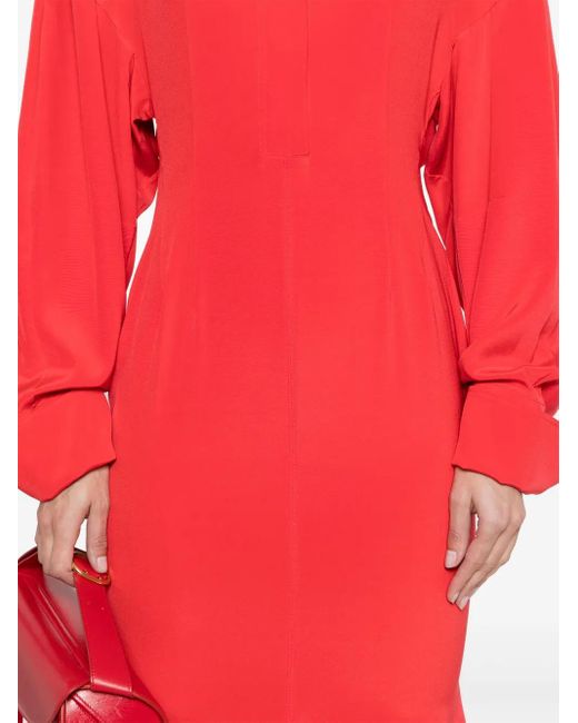 Sportmax Red Oltre Midi Dress