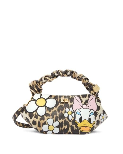 Ganni White X Disney Animal-Print Mini Bag