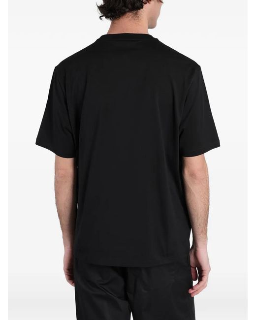 State of Order Black Stud-Embellished Pocket T-Shirt for men