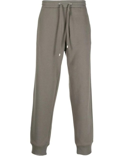 Giorgio Armani Gray Drawstring Wool Track Pants for men