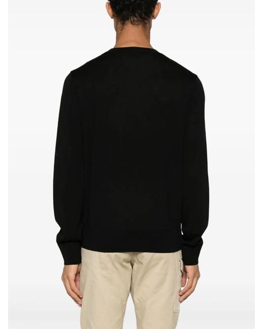 DSquared² Black D2 Virgin Wool Jumper for men