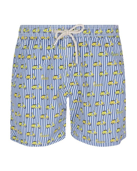 Mc2 Saint Barth Zwembroek Met Print in het Blue voor heren