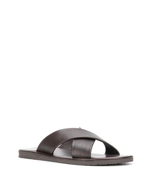 Scarosso Brown Adriano Strap Sandals for men