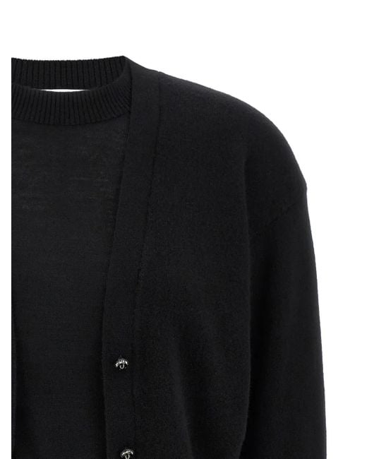 Rabanne Black Crew-Neck Sweater