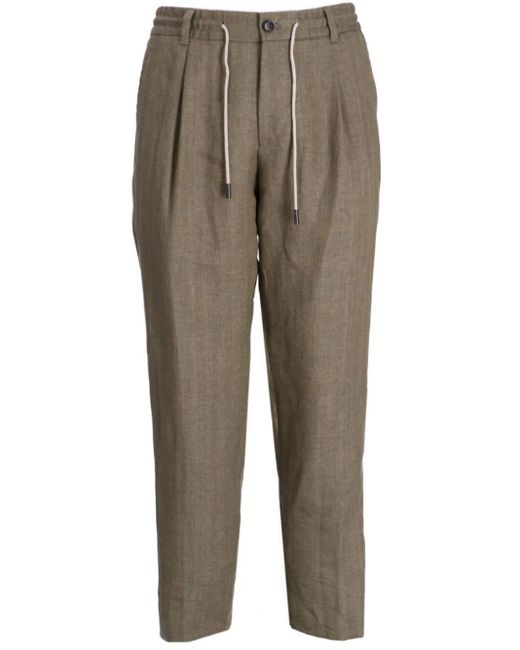 Pantalones ajustados con cordones Boss de hombre de color Gray