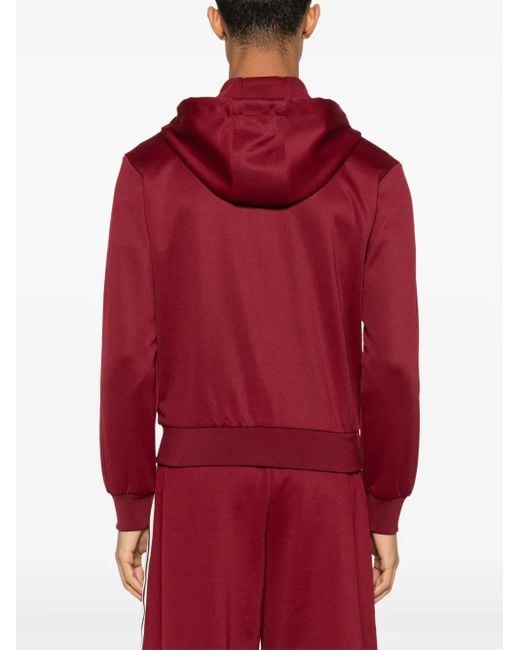 X Wales Bonner Felpa Con Cappuccio E Zip di Adidas in Red da Uomo