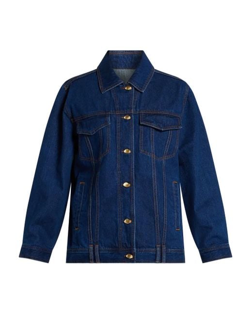 Aje. Blue Carmen Denim Jacket