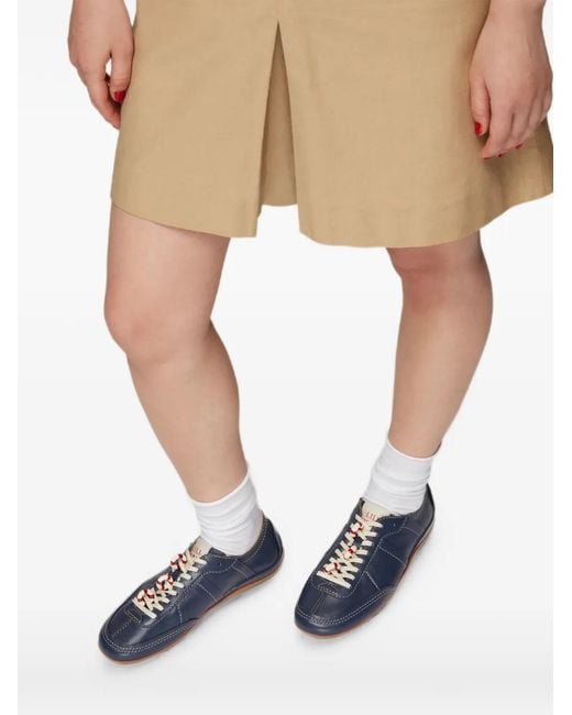 LILI CURIA Blue Zola Leather Sneakers