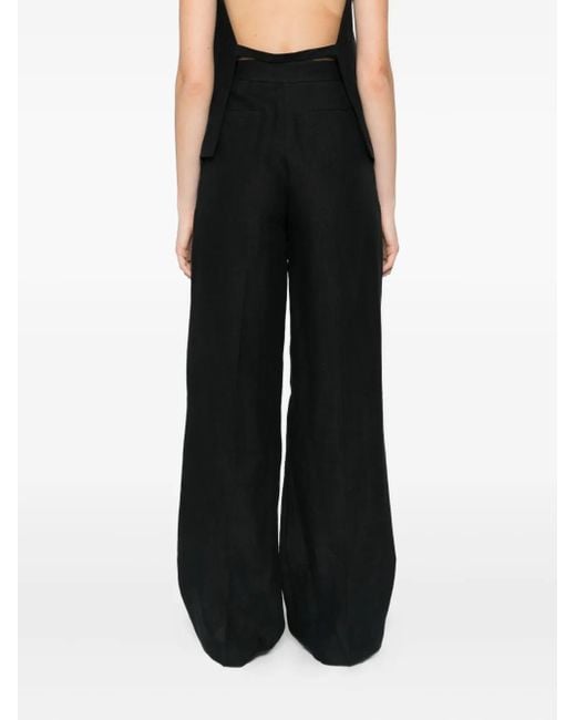 Occleus Black Kelsey Flared Trousers