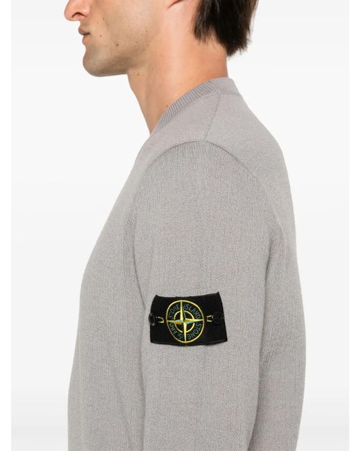 Stone Island Pullover Mit Kompass-Patch in Gray für Herren