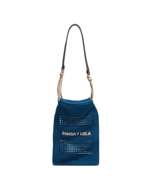 Bimba Y Lola Blue Market Bag