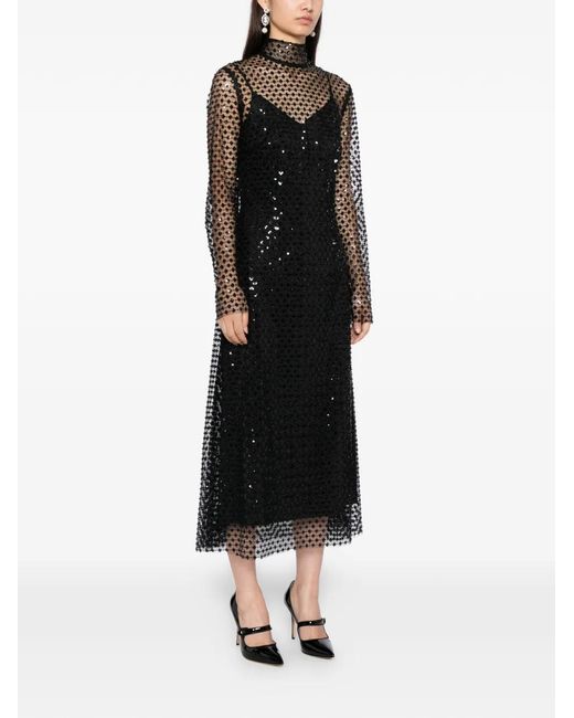 Macgraw Black Perception Maxi Dress