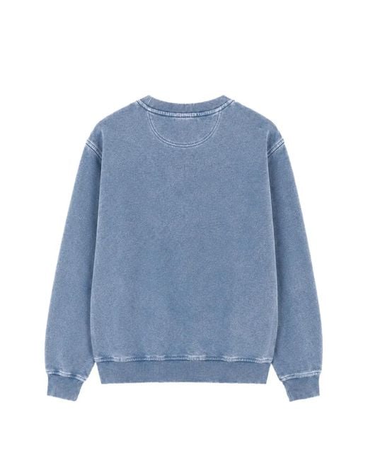 LES HÉRITIERS Blue Roots Embroidered Sweatshirt