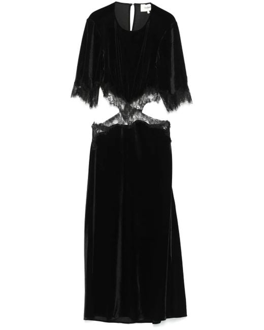 Ba&sh Black Velae Midi Dress