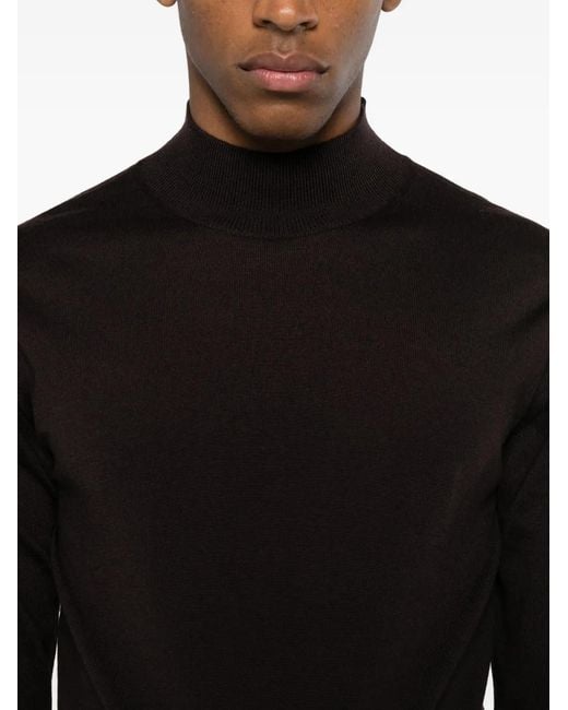 Daniele Fiesoli Black Pull À Col Montant for men