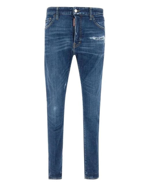 DSquared² Blue 2 Medium Wash Cool Guy Jeans for men