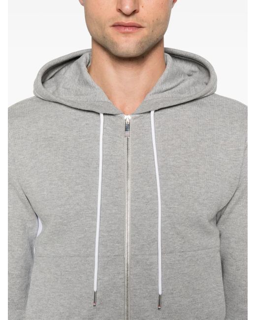 Thom Browne Gray 4-Bar Hoodie for men