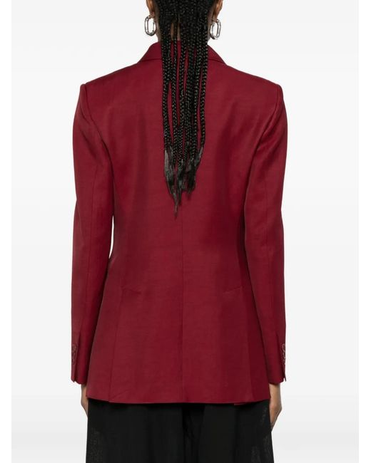 P.A.R.O.S.H. Red Double-Breasted Jacket
