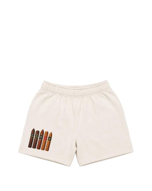 Melt Natural Graphic-Print Cotton Shorts for men