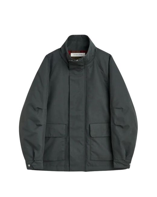 sunflower Gray High-Neck Flap-Pocket Jacket for men