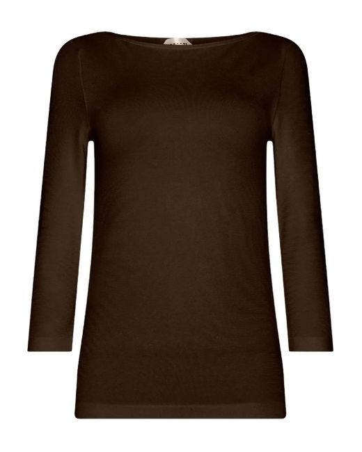 Wolford Brown Cordoba Oberteil Mit U-Boot-Ausschnitt