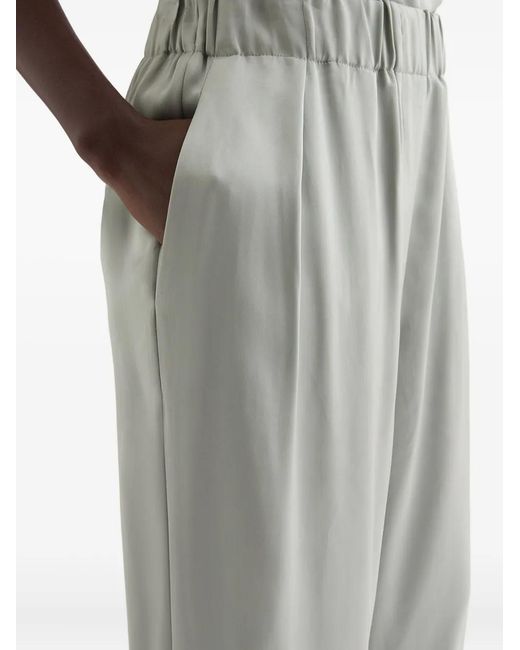 Jil Sander Gray Elasticated-Waist Trousers