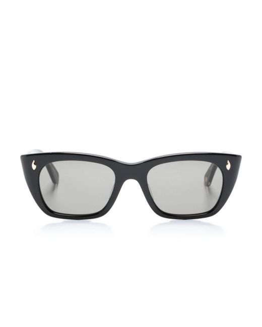 Garrett Leight Gray Webster Rectangle-frame Sunglasses