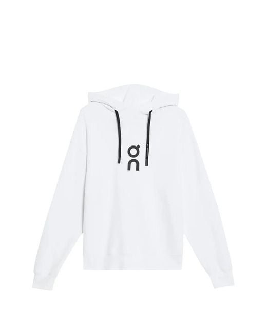 On Shoes White Club Drawstring Hoodie