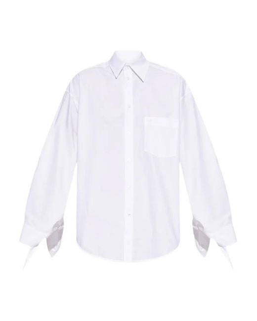 Balenciaga White Poplin Shirt