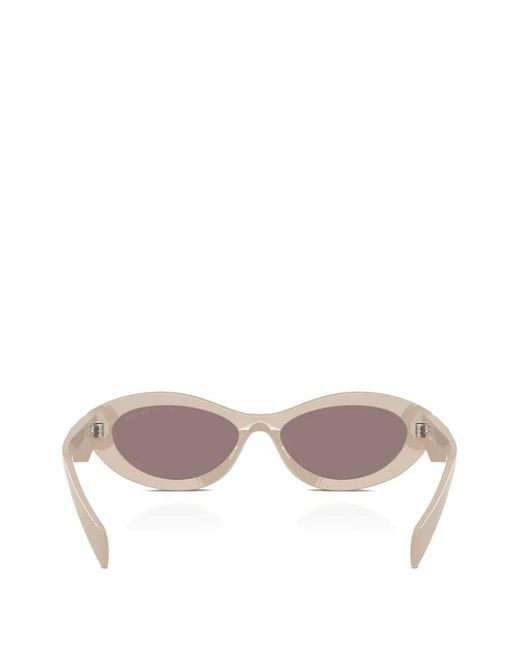 Prada Pink Geometric-Frame Sunglasses