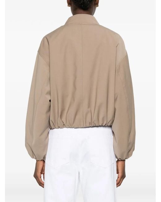 Marc O' Polo Natural Elasticated-Hem Bomber Jacket