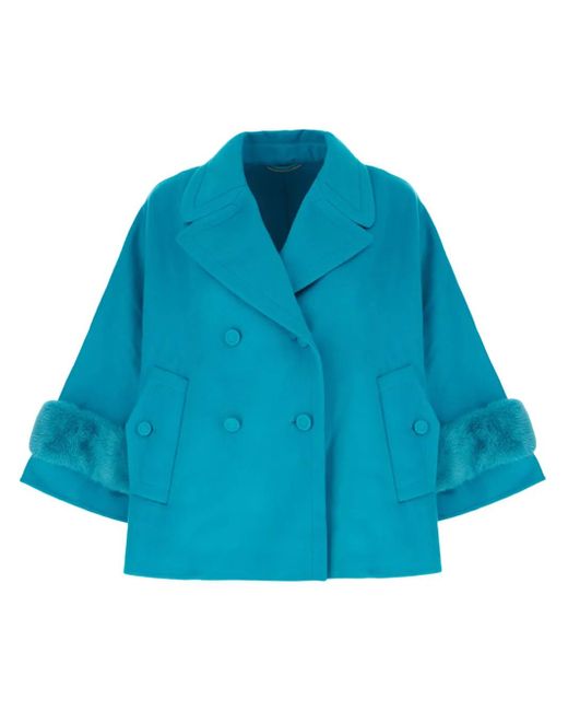 Abrigo con doble botonadura Ermanno Scervino de color Blue