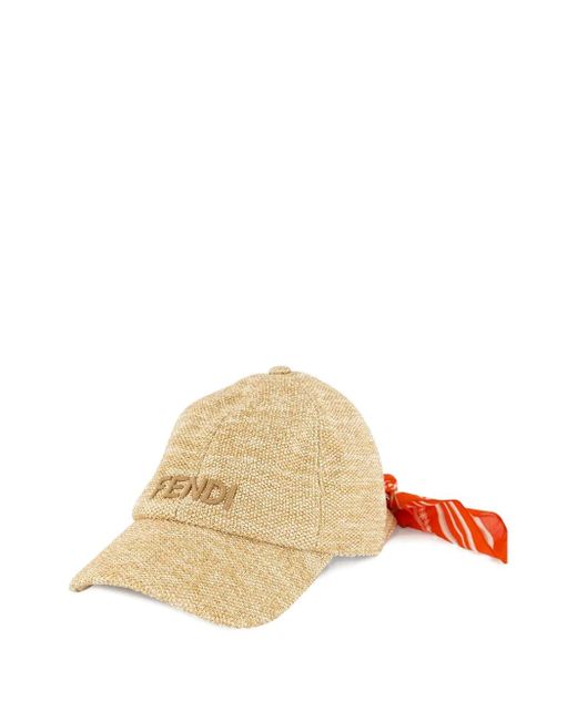 Fendi ロゴ キャップ Metallic
