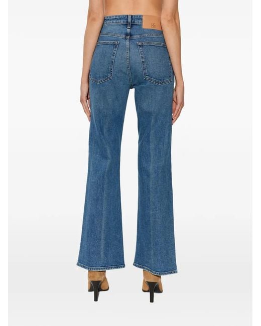 Ulla Johnson Blue Button-Up Pocket Jeans