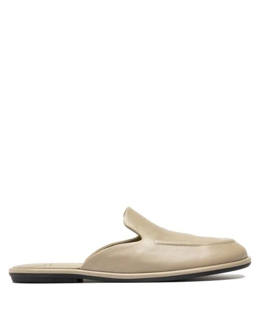 Officine Creative White Mienne Leather Mules