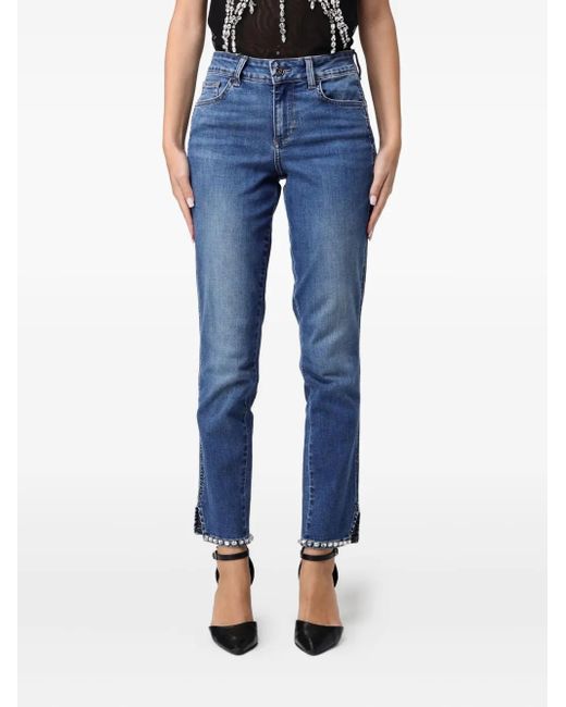 Liu Jo Blue Embellished Jeans