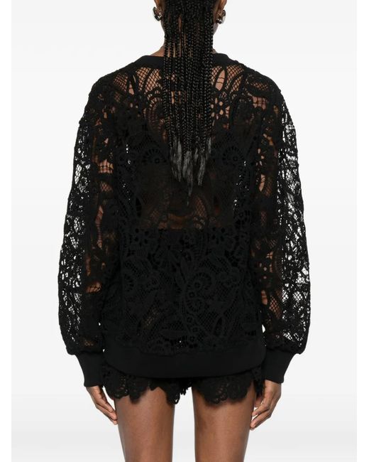 Maurizio Braschi Black Lace Sweater