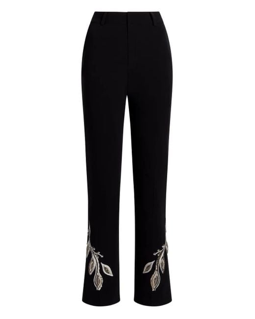 Pantaloni A Fiori di Cinq À Sept in Black