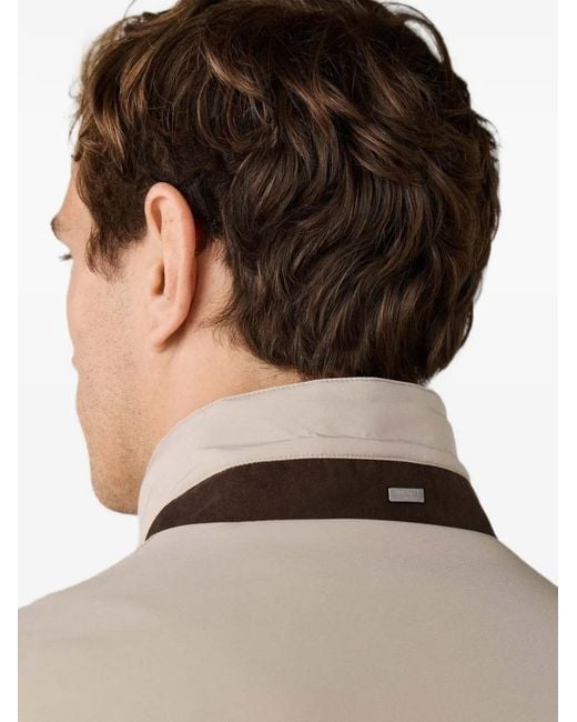 Chaqueta Impermeable Con Cremallera Hackett de hombre de color Natural