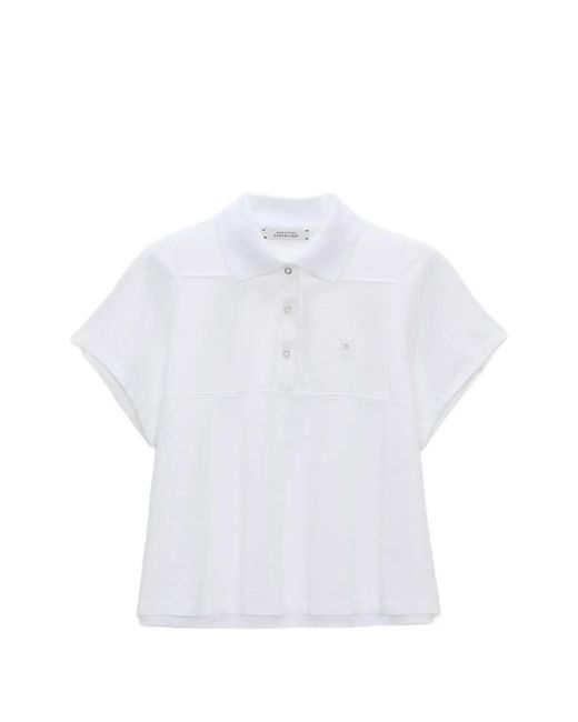 Dorothee Schumacher White Sporty Romance Polo Shirt