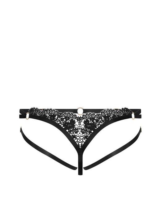 Maison Close Black Lace Briefs