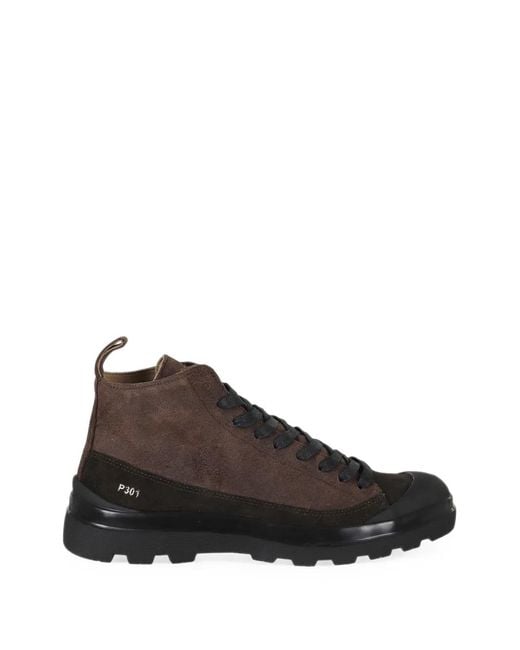 Pànchic Brown P301 Suede Hiking Boots for men